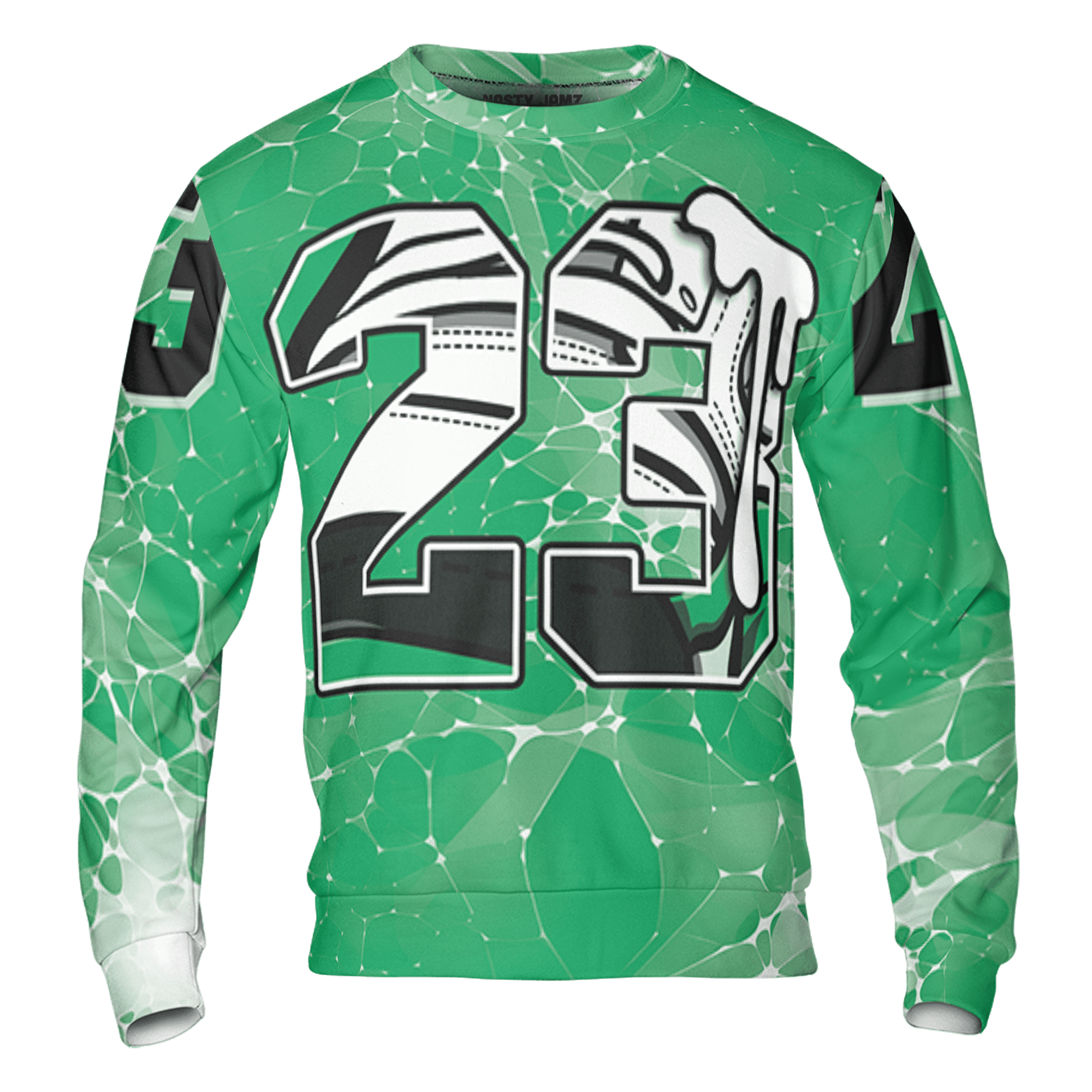 Lucky Green 5s Sweatshirt Match 23 Sneaker 3D All-Over Print - NastyJamz