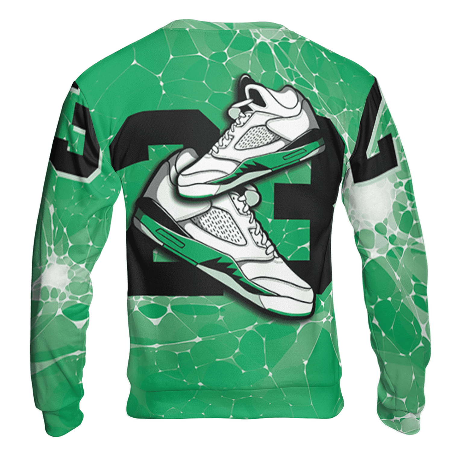 Lucky Green 5s Sweatshirt Match 23 Sneaker 3D All-Over Print - NastyJamz