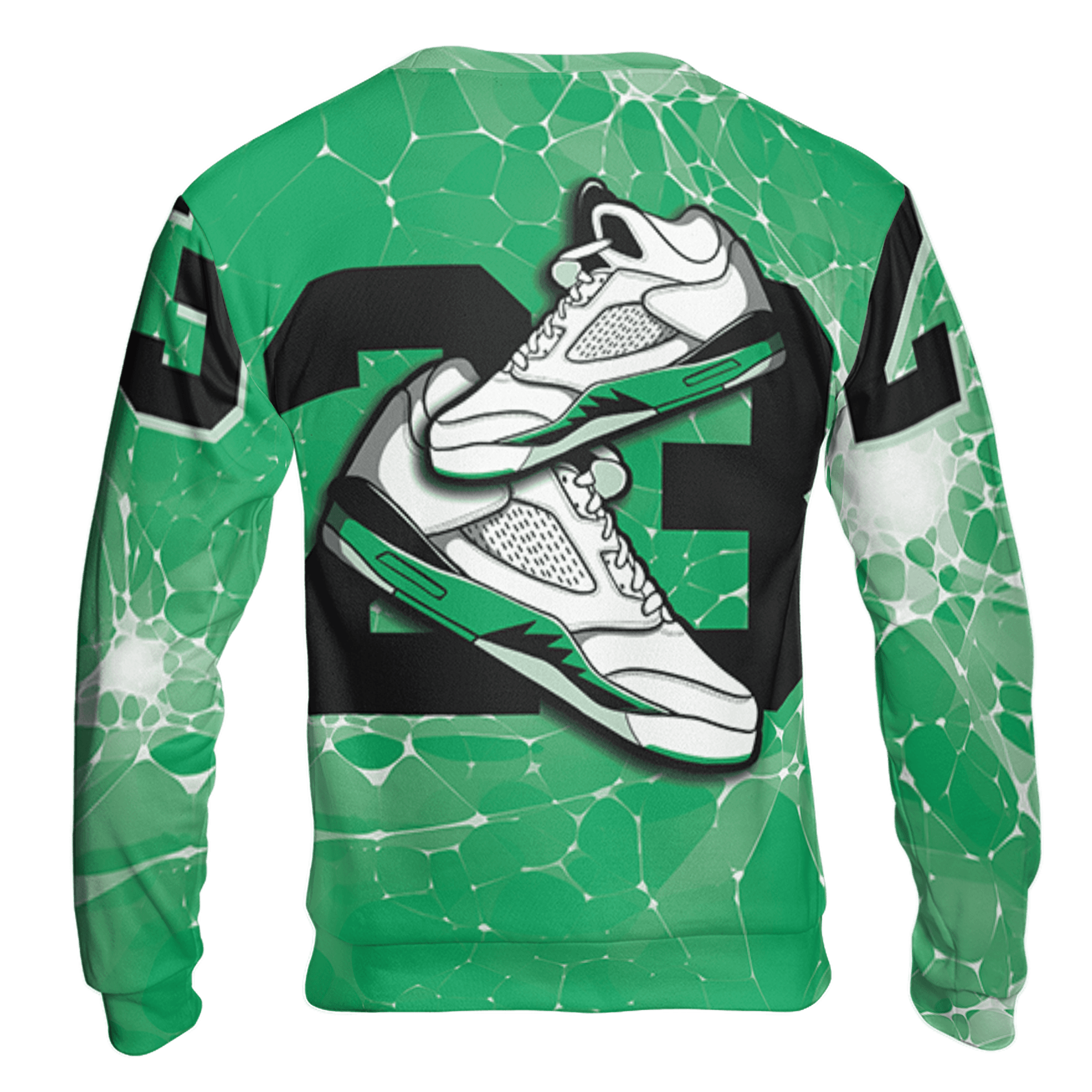 Lucky Green 5s Sweatshirt Match 23 Sneaker 3D All-Over Print - NastyJamz