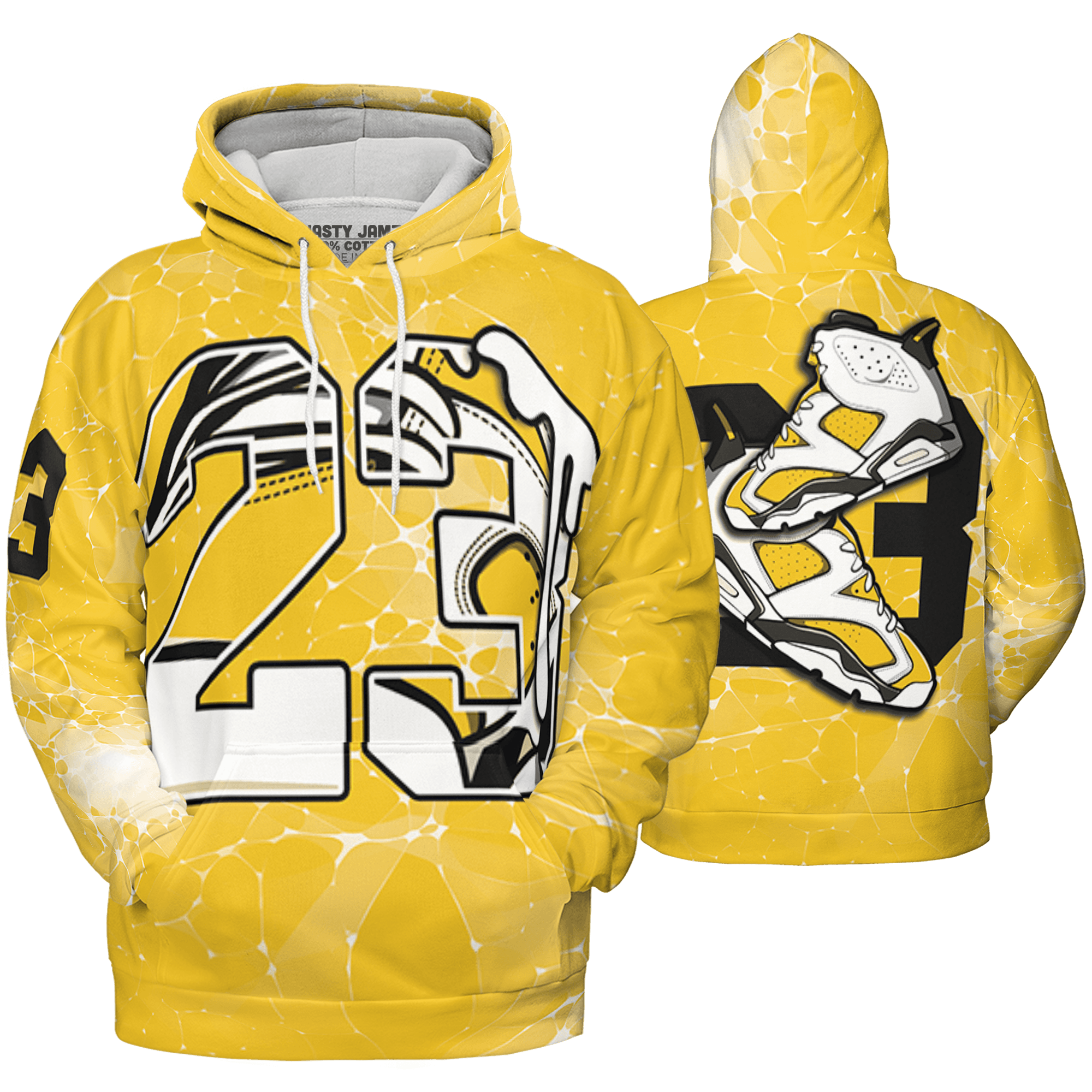 Yellow Ochre 6s Hoodie Match 23 Sneaker 3D All-Over Print - NastyJamz