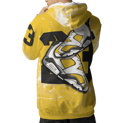 Yellow Ochre 6s Hoodie Match 23 Sneaker 3D All-Over Print - NastyJamz