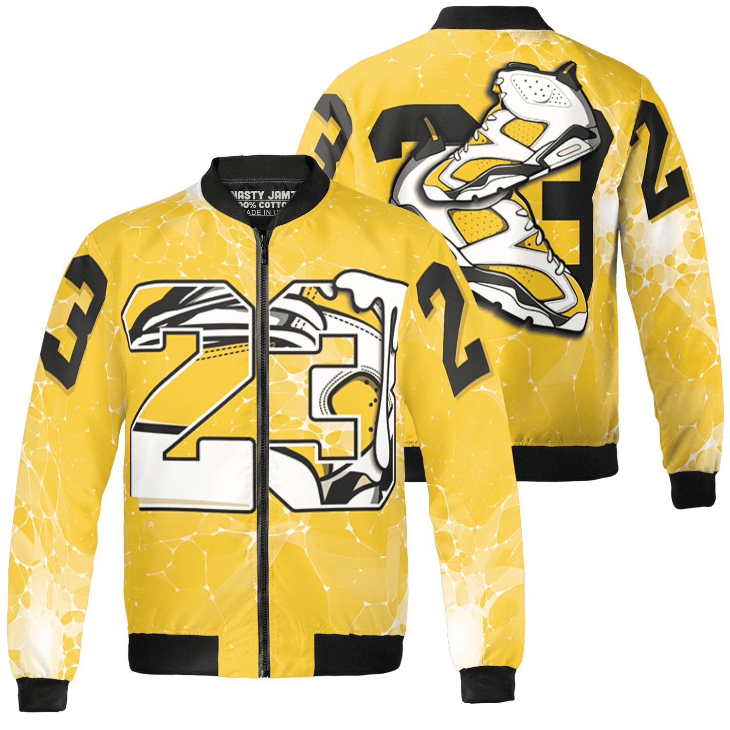Yellow Ochre 6s Jacket Match 23 Sneaker 3D All-Over Print - NastyJamz