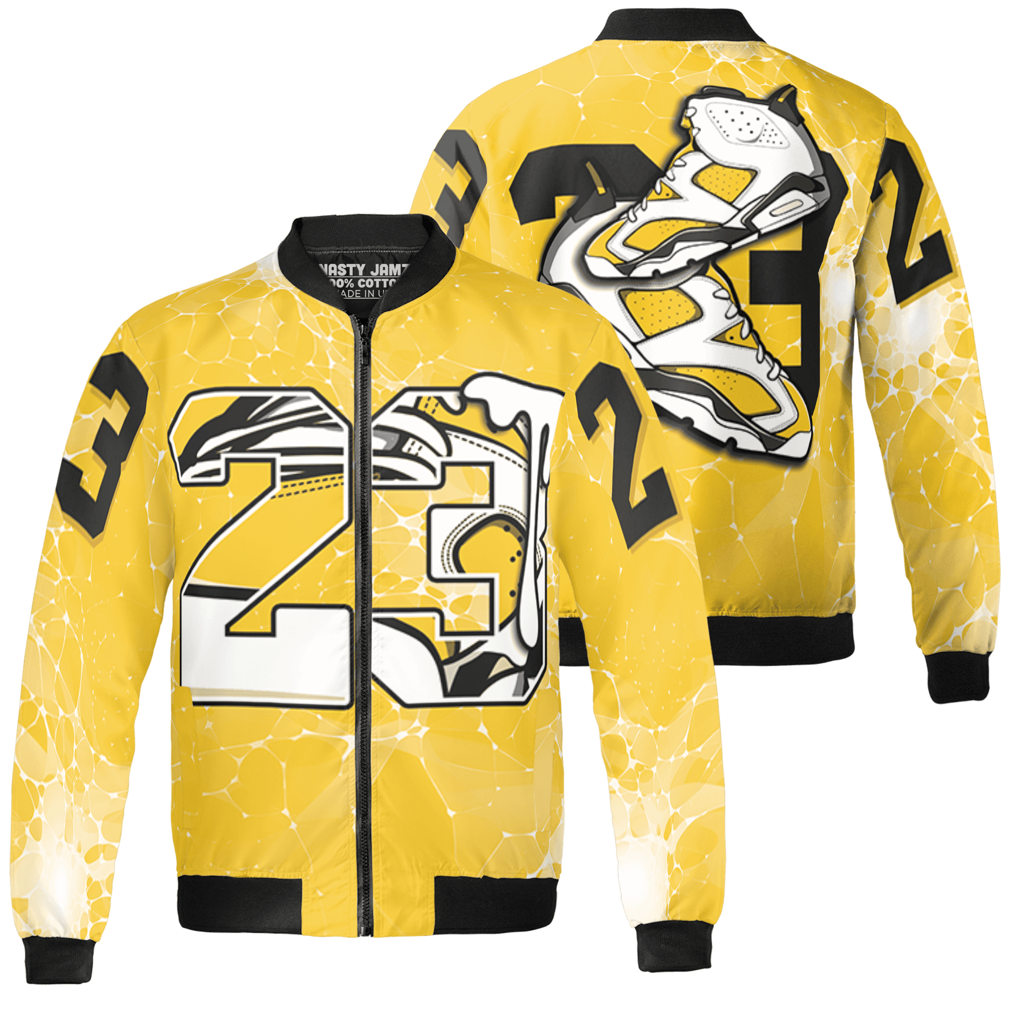 Yellow Ochre 6s Jacket Match 23 Sneaker 3D All-Over Print - NastyJamz