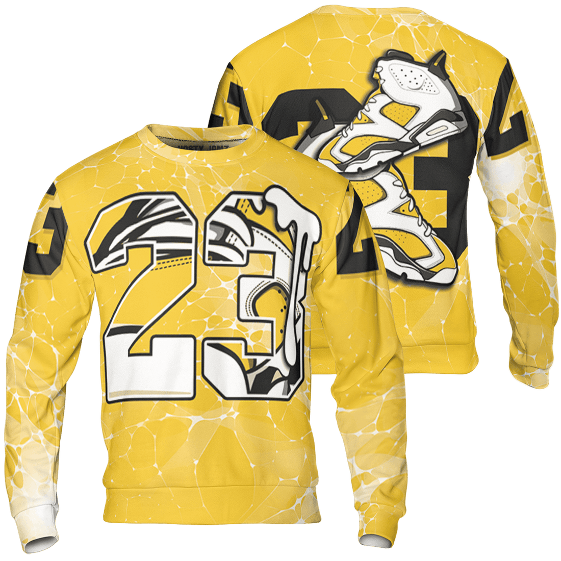 Yellow Ochre 6s Sweatshirt Match 23 Sneaker 3D All-Over Print - NastyJamz