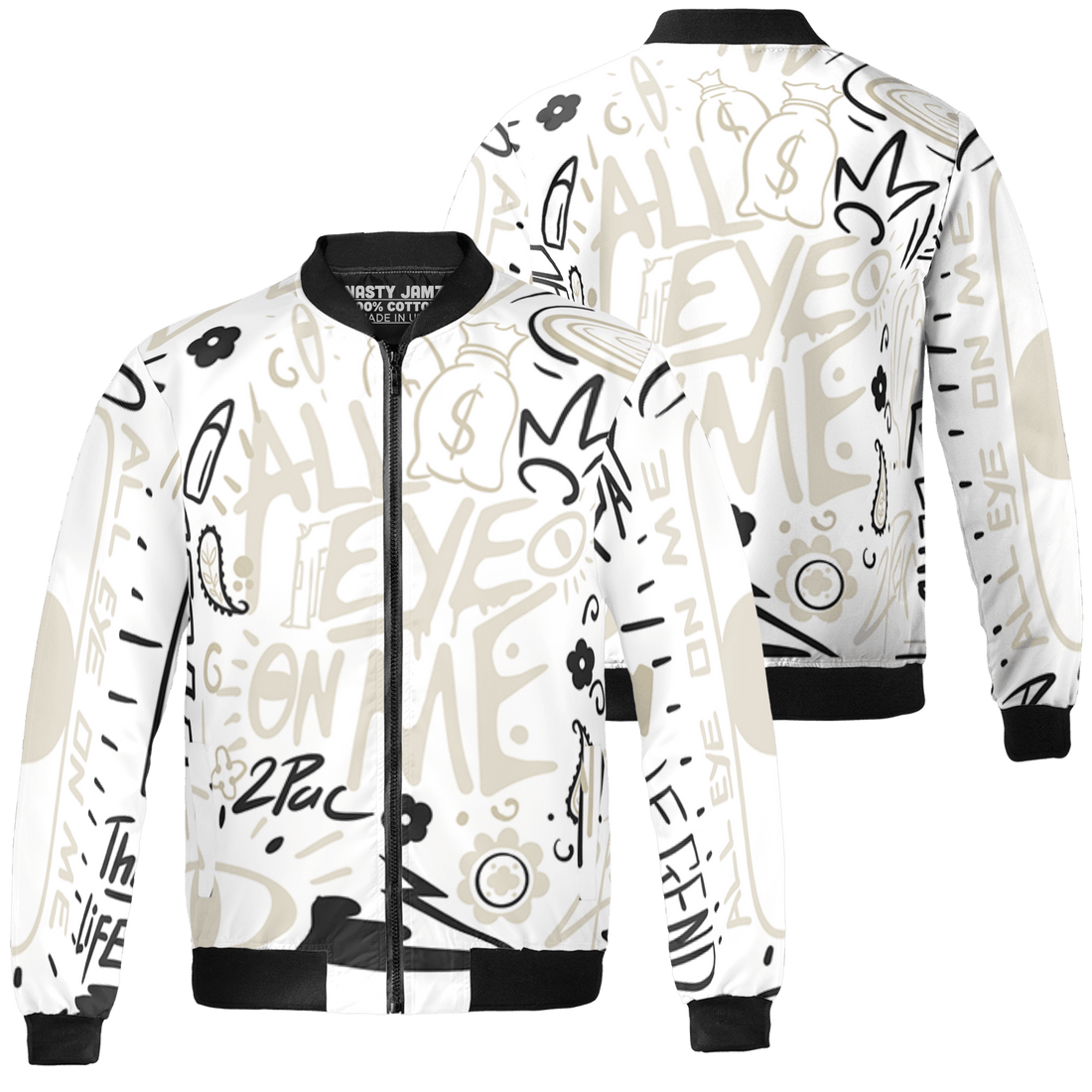 Gratitude 11s Jacket Match All Eye On Me 3D All-Over Print Doodle Eye - NastyJamz