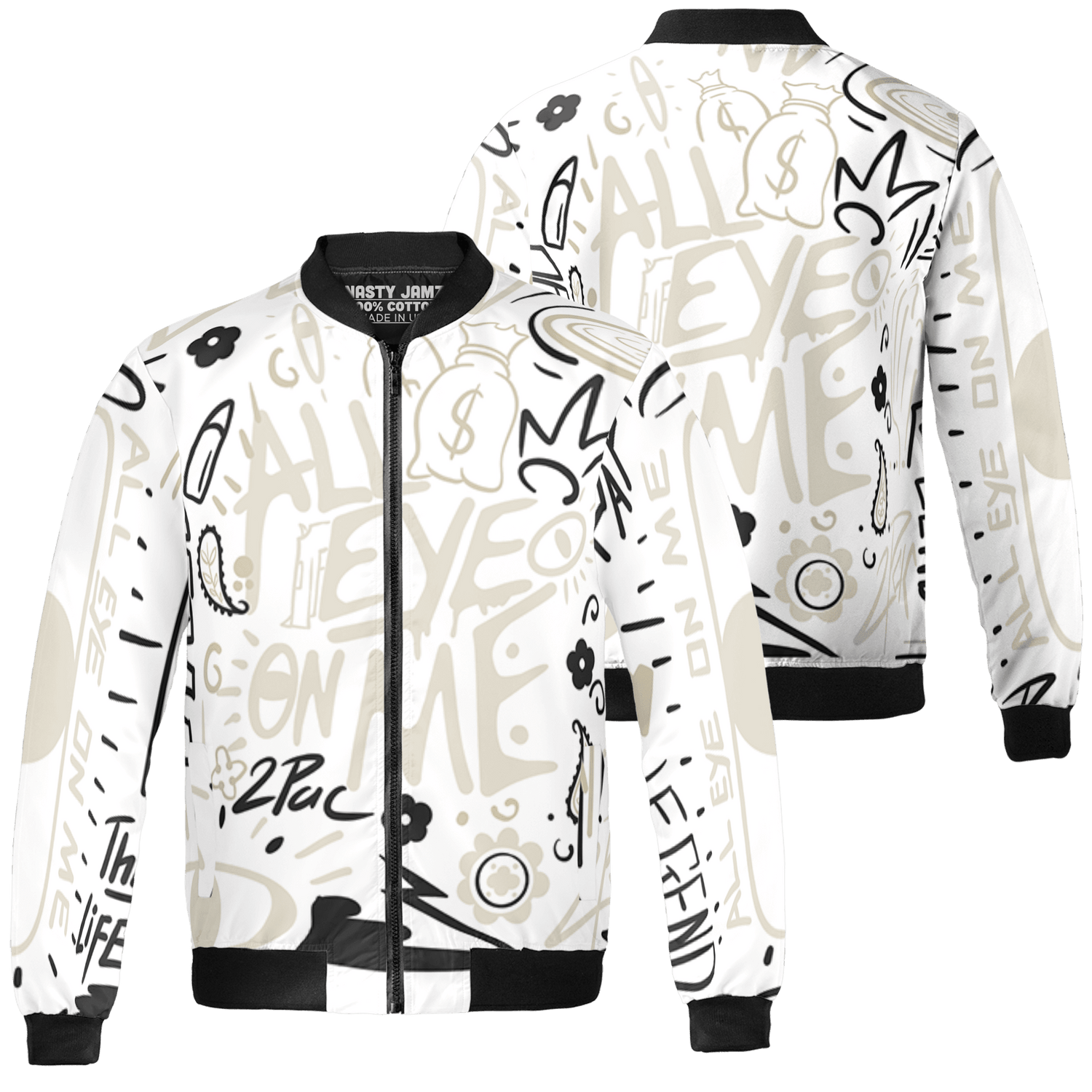 Gratitude 11s Jacket Match All Eye On Me 3D All-Over Print Doodle Eye - NastyJamz