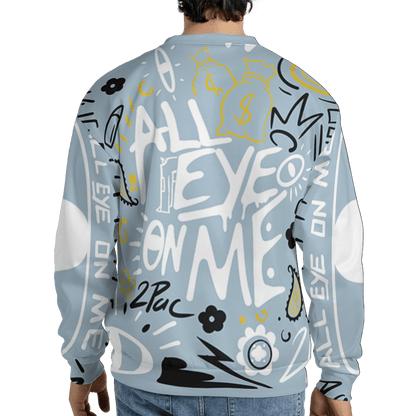 Blue Grey 13s Sweatshirt Match All Eye On Me 3D All-Over Print Doodle Eye - NastyJamz