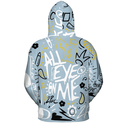 Blue Grey 13s Hoodie Match All Eye On Me 3D All-Over Print Doodle Eye - NastyJamz