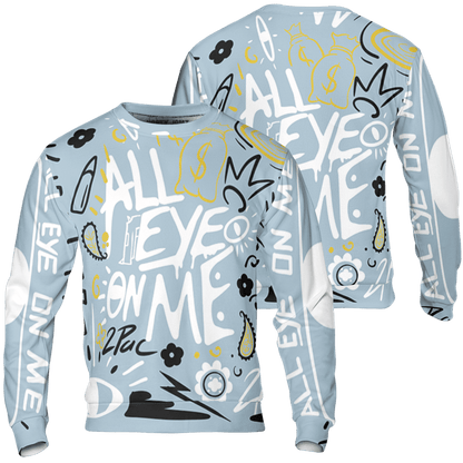 Blue Grey 13s Sweatshirt Match All Eye On Me 3D All-Over Print Doodle Eye - NastyJamz