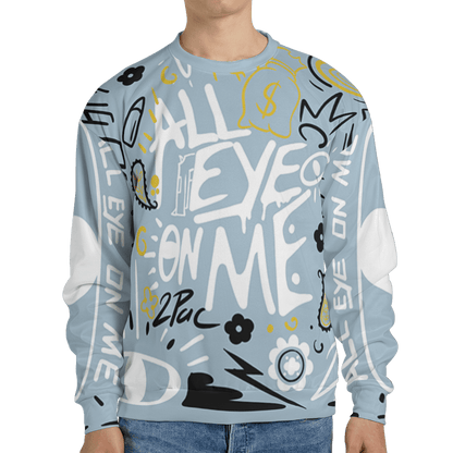 Blue Grey 13s Sweatshirt Match All Eye On Me 3D All-Over Print Doodle Eye - NastyJamz