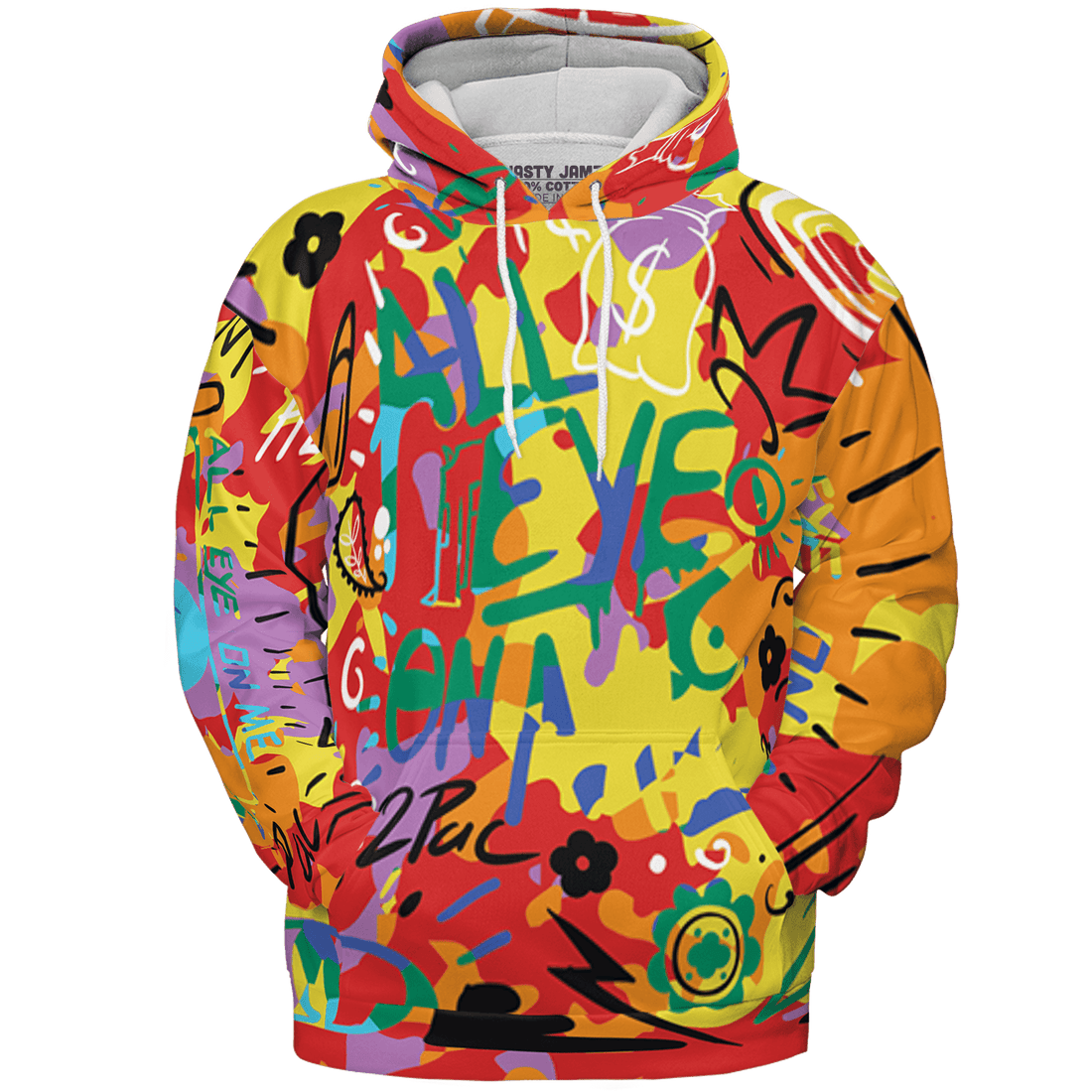 Mid GS Six Championships 1s Hoodie Match All Eye On Me 3D All-Over Print Doodle Eye - NastyJamz