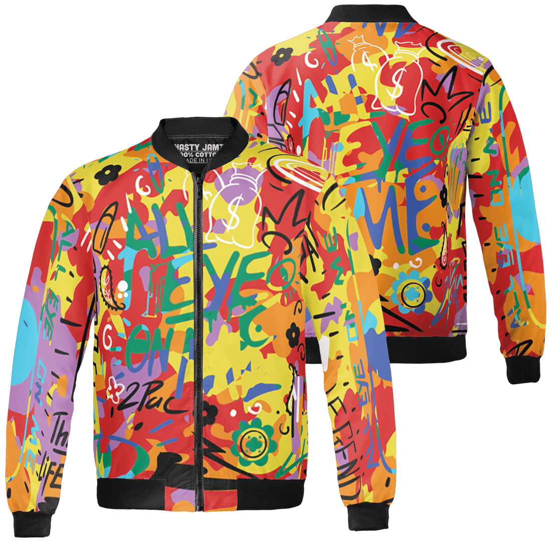 Mid GS Six Championships 1s Jacket Match All Eye On Me 3D All-Over Print Doodle Eye - NastyJamz