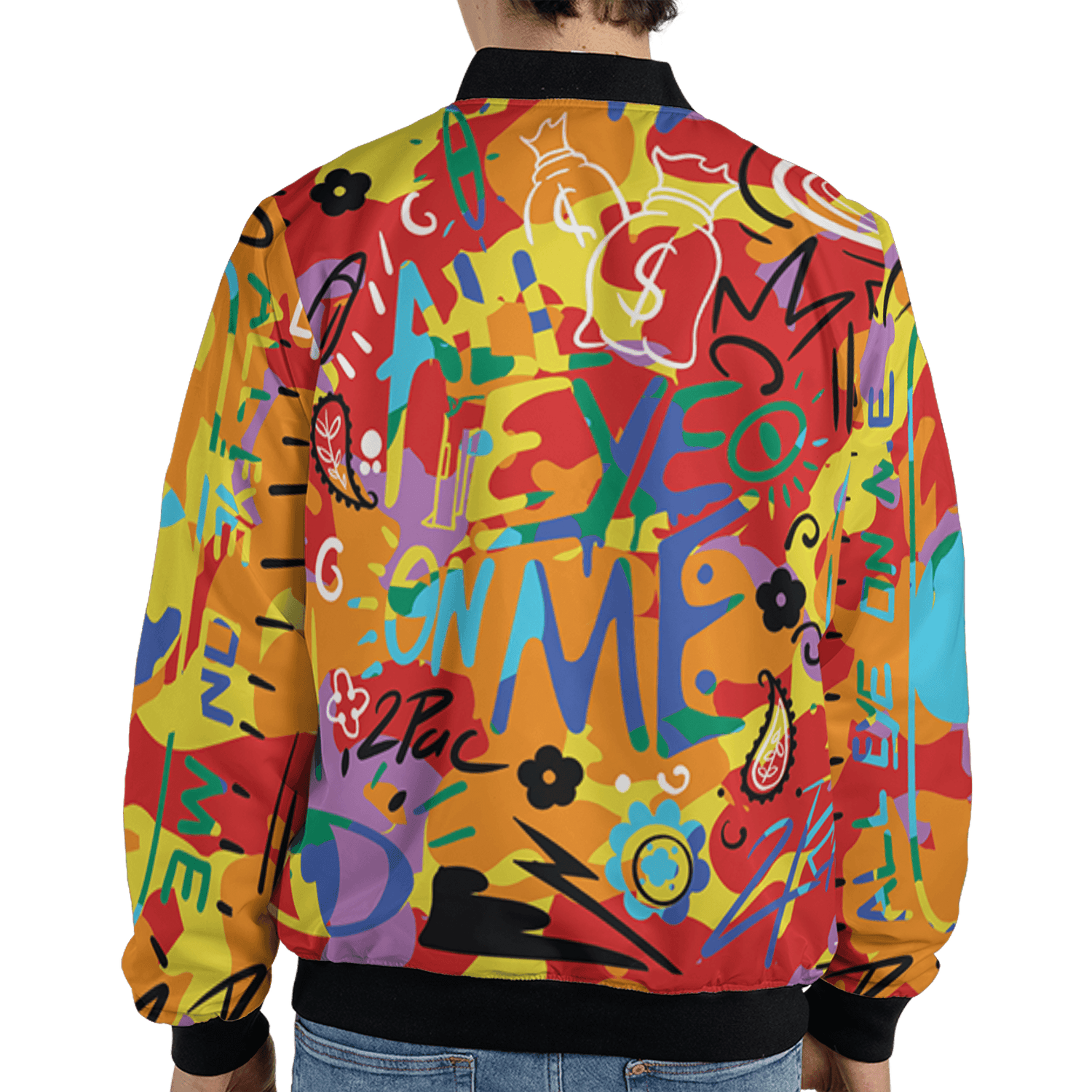 Mid GS Six Championships 1s Jacket Match All Eye On Me 3D All-Over Print Doodle Eye - NastyJamz