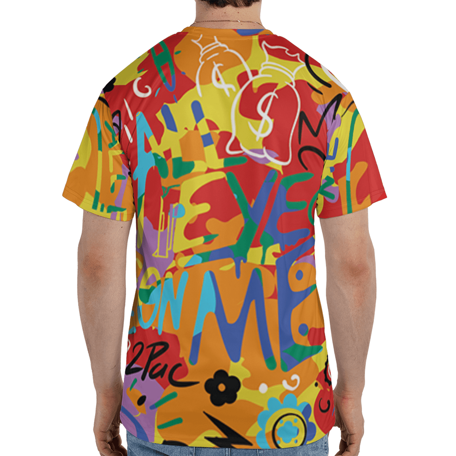 Mid GS Six Championships 1s T Shirt Match All Eye On Me 3D All-Over Print Doodle Eye - NastyJamz