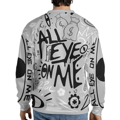 Retro High OG Black White 1s Sweatshirt Match All Eye On Me 3D All-Over Print Doodle Eye - NastyJamz