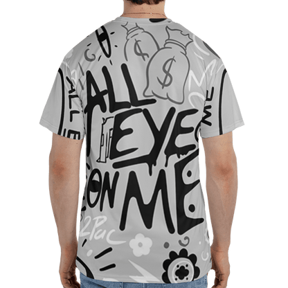 Retro High OG Black White 1s T Shirt Match All Eye On Me 3D All-Over Print Doodle Eye - NastyJamz