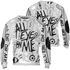 Retro High OG Black White 1s Sweatshirt Match All Eye On Me 3D All-Over Print Doodle Eye - NastyJamz