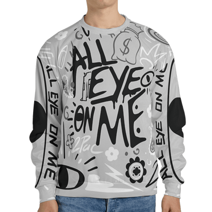 Retro High OG Black White 1s Sweatshirt Match All Eye On Me 3D All-Over Print Doodle Eye - NastyJamz