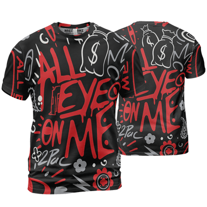 Bred Reimagined 4s T Shirt Match All Eye On Me 3D All-Over Print Doodle Eye - NastyJamz