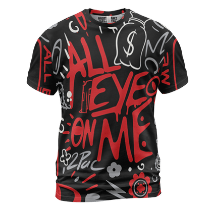 Bred Reimagined 4s T Shirt Match All Eye On Me 3D All-Over Print Doodle Eye - NastyJamz