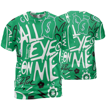 Lucky Green 5s T Shirt Match All Eye On Me 3D All-Over Print Doodle Eye - NastyJamz