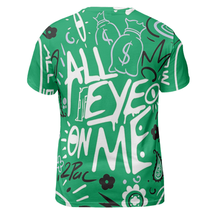 Lucky Green 5s T Shirt Match All Eye On Me 3D All-Over Print Doodle Eye - NastyJamz