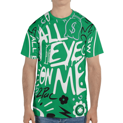 Lucky Green 5s T Shirt Match All Eye On Me 3D All-Over Print Doodle Eye - NastyJamz