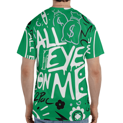 Lucky Green 5s T Shirt Match All Eye On Me 3D All-Over Print Doodle Eye - NastyJamz