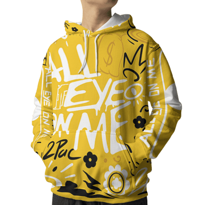 Yellow Ochre 6s Hoodie Match All Eye On Me 3D All-Over Print Doodle Eye - NastyJamz