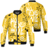 Yellow Ochre 6s Jacket Match All Eye On Me 3D All-Over Print Doodle Eye - NastyJamz