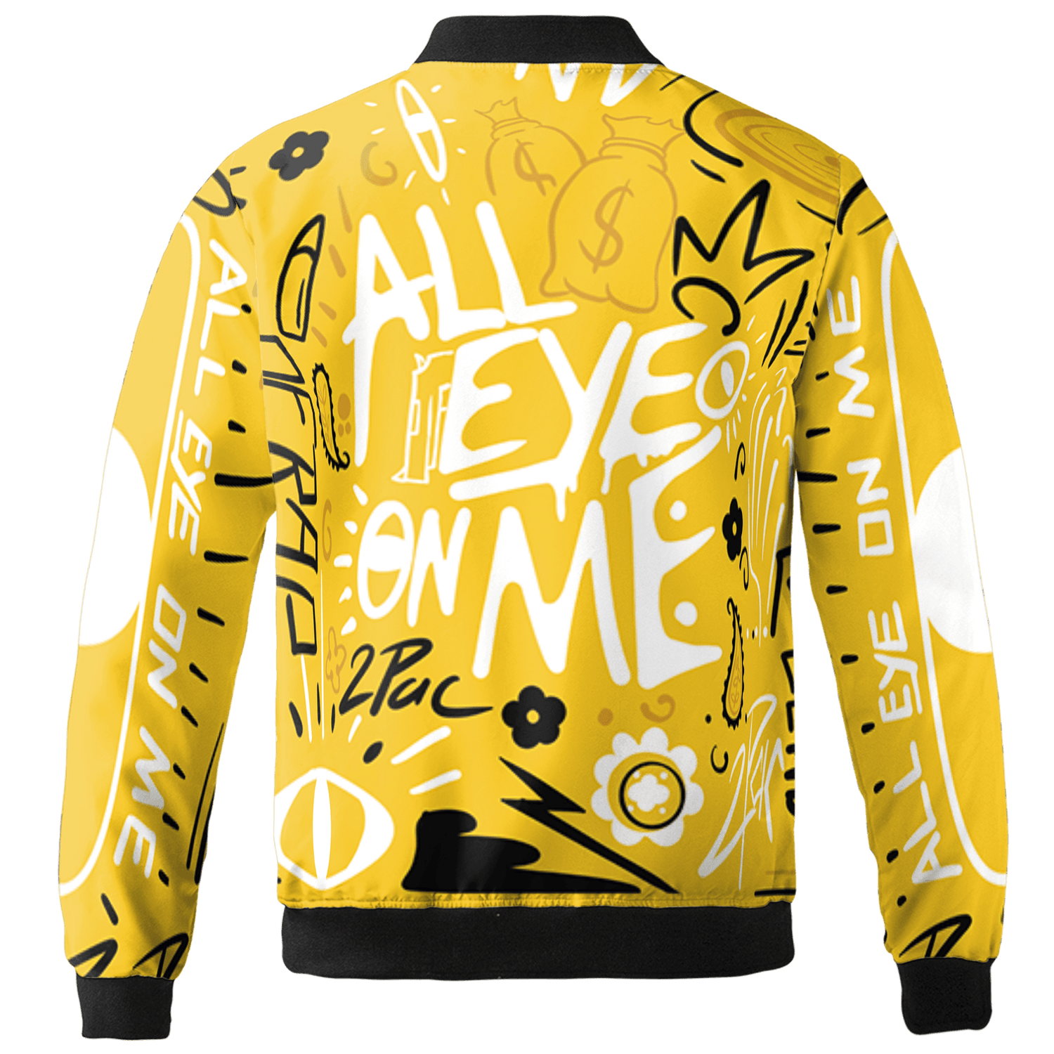 Yellow Ochre 6s Jacket Match All Eye On Me 3D All-Over Print Doodle Eye - NastyJamz