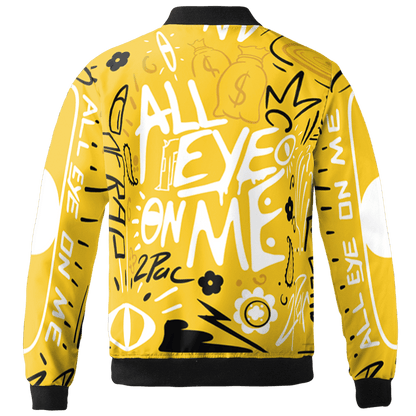 Yellow Ochre 6s Jacket Match All Eye On Me 3D All-Over Print Doodle Eye - NastyJamz