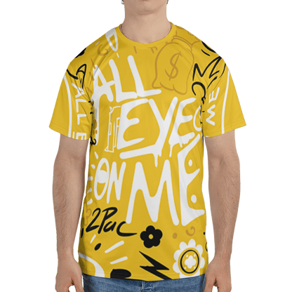 Yellow Ochre 6s T Shirt Match All Eye On Me 3D All-Over Print Doodle Eye - NastyJamz