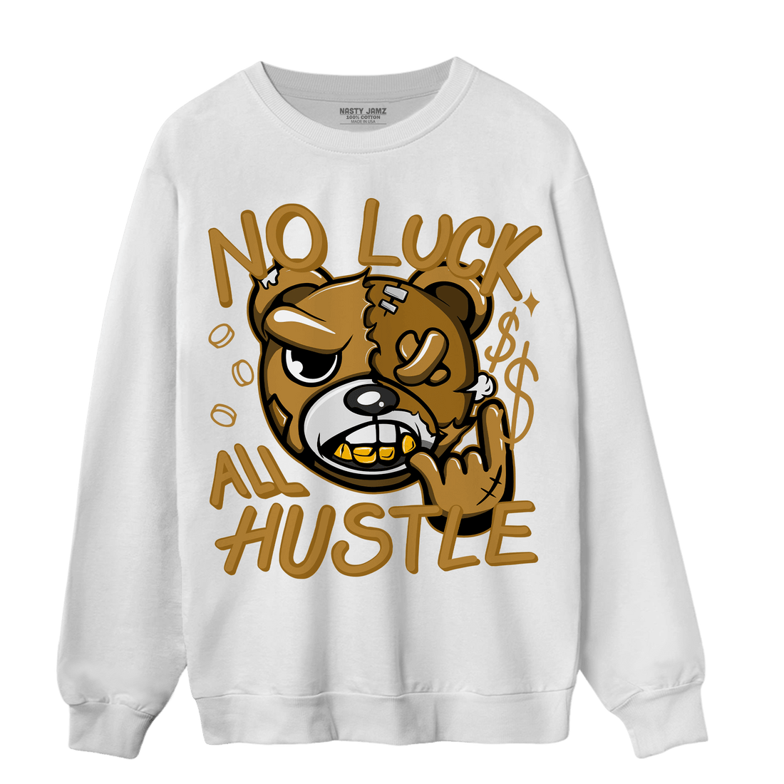 Wheat 13s Sweatshirt Match All Hustle - NastyJamz