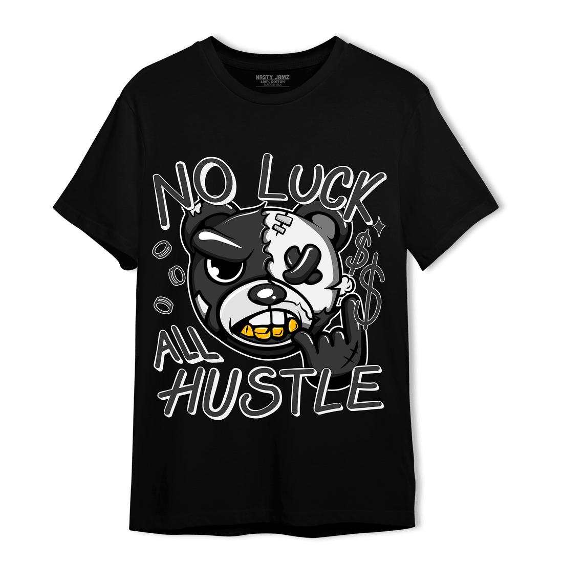 Black White 14s T Shirt Match All Hustle - NastyJamz