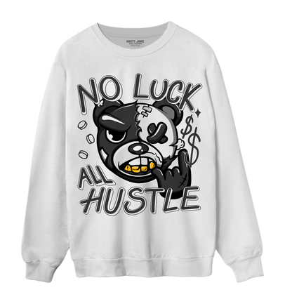 Black White 14s Sweatshirt Match All Hustle - NastyJamz