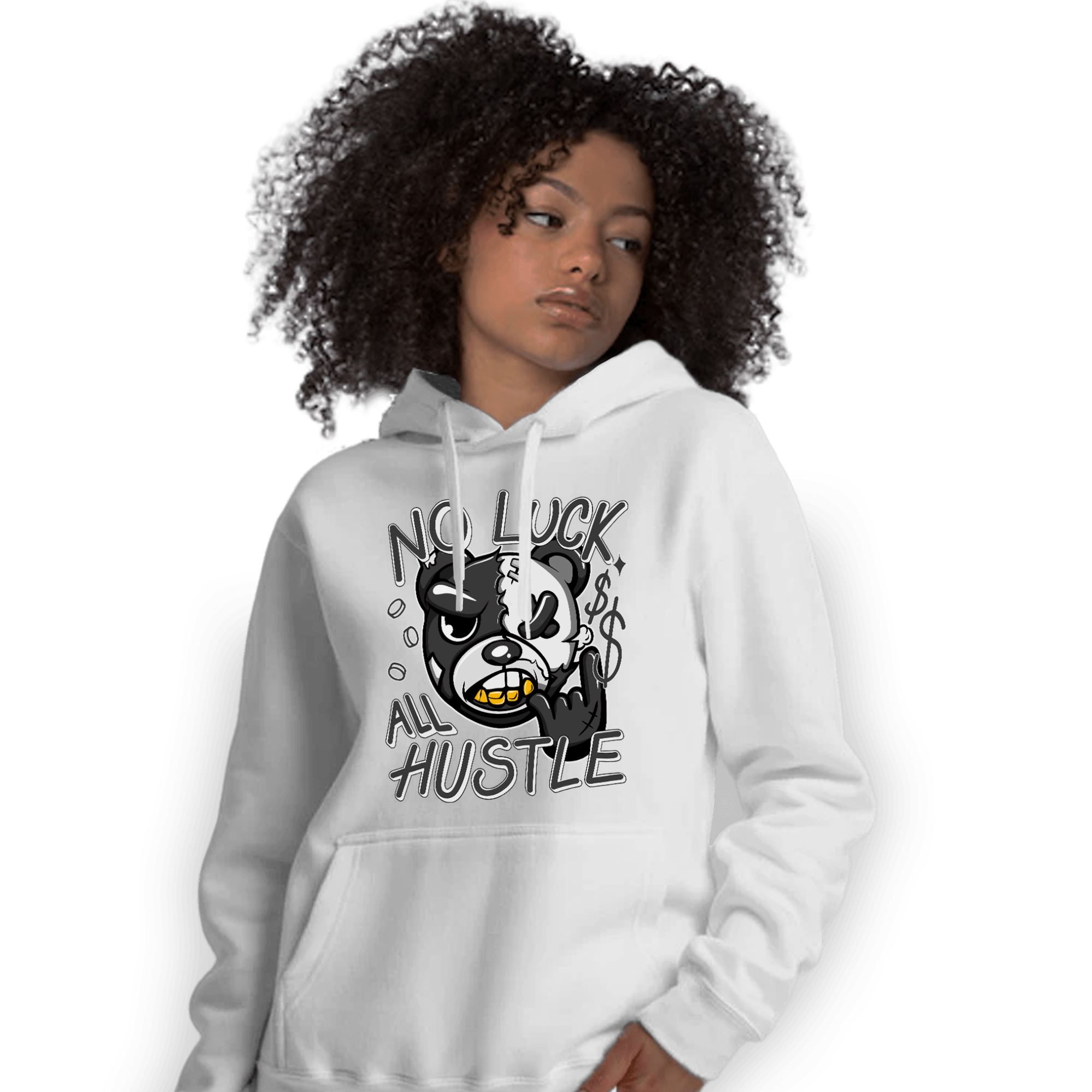 Black White 14s Hoodie Match All Hustle - NastyJamz