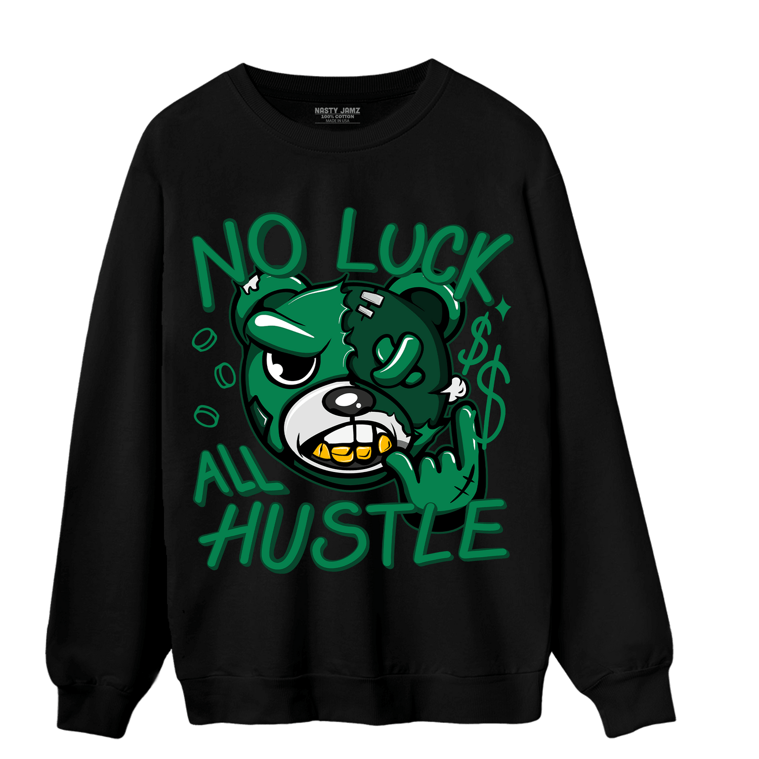 Celtic Lucky Green 1s Sweatshirt Match All Hustle - NastyJamz
