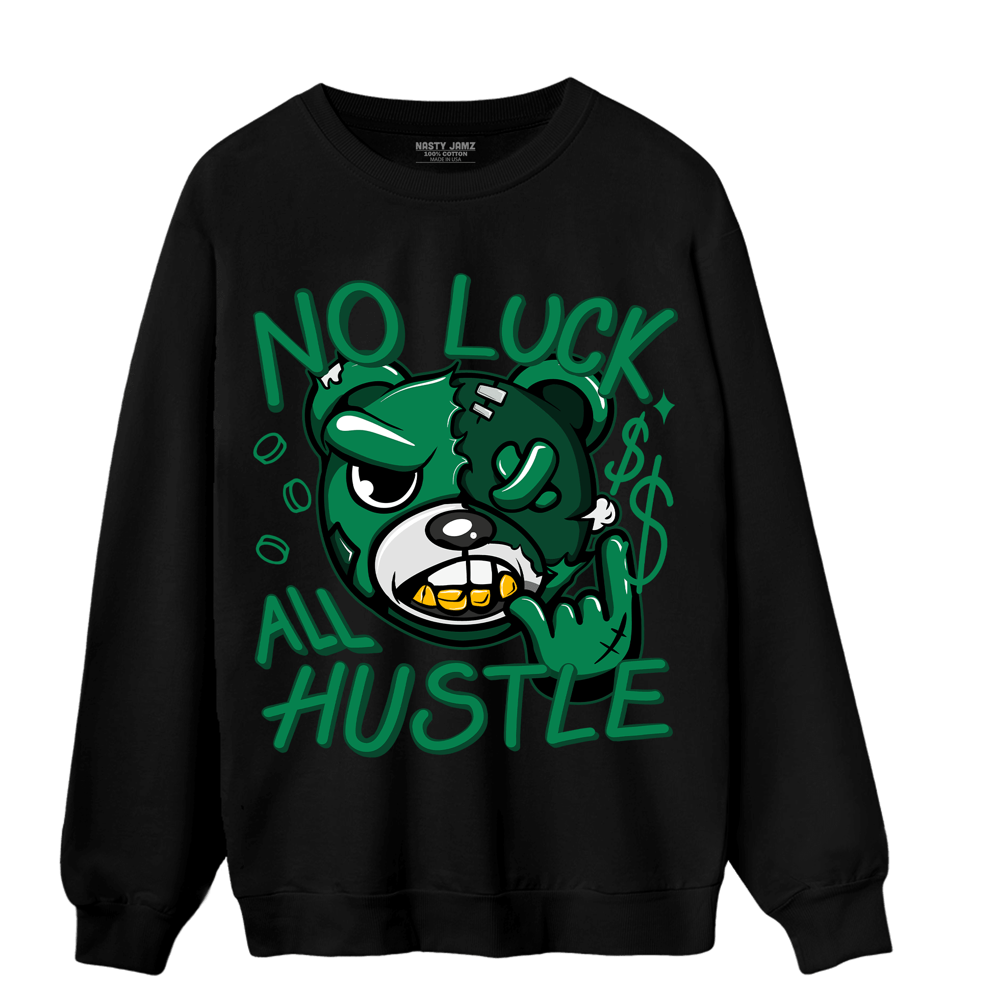 Celtic Lucky Green 1s Sweatshirt Match All Hustle - NastyJamz