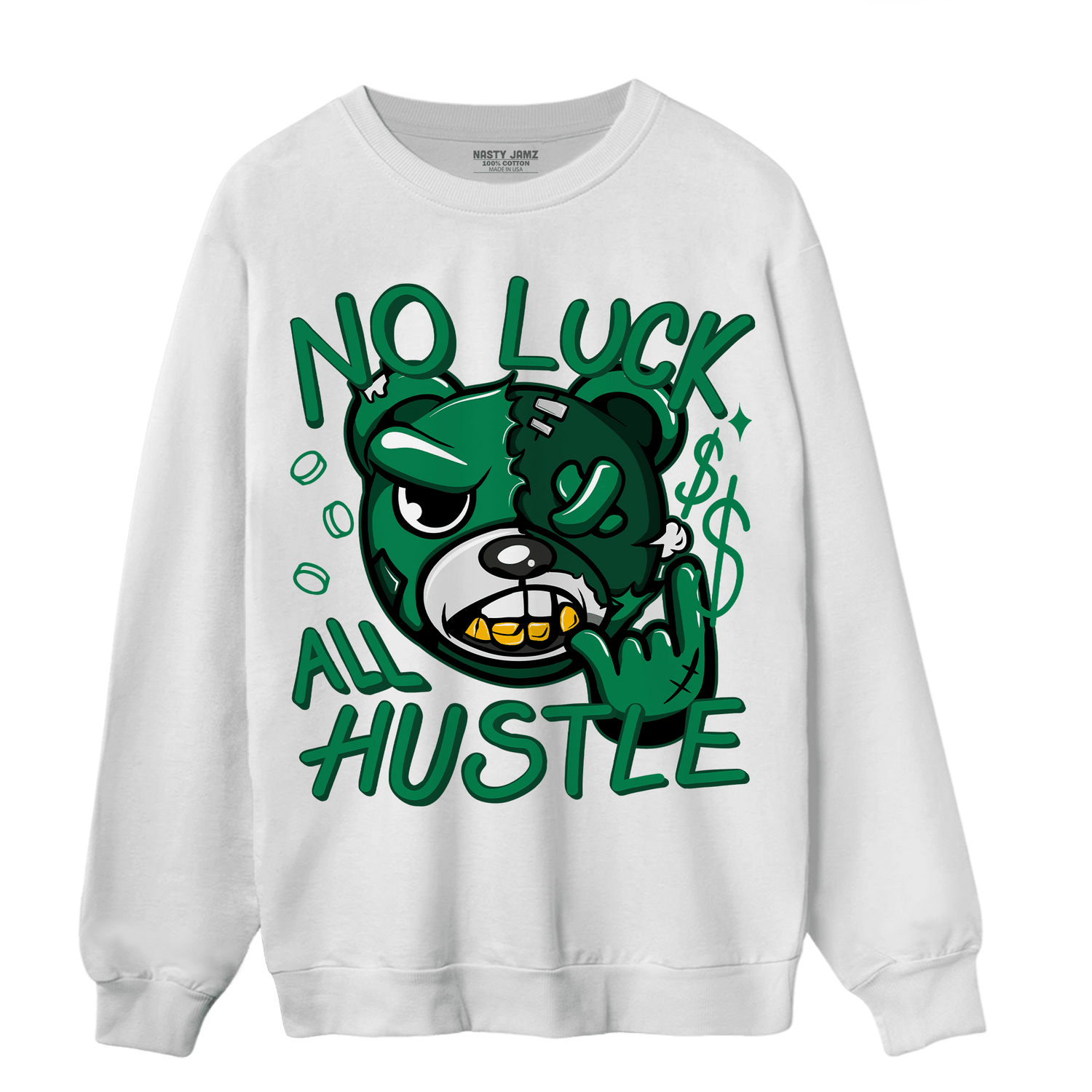 Celtic Lucky Green 1s Sweatshirt Match All Hustle - NastyJamz