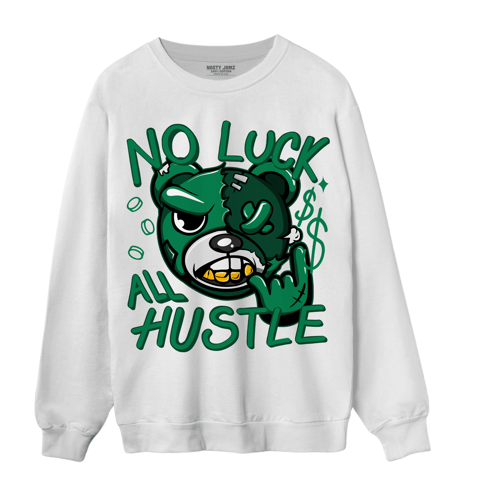 Celtic Lucky Green 1s Sweatshirt Match All Hustle - NastyJamz