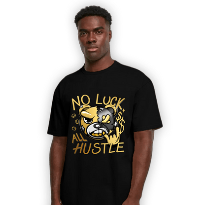 Mid SE Black Gold 1s T Shirt Match All Hustle - NastyJamz