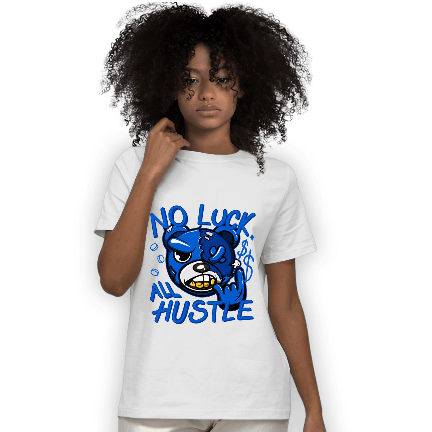 Royal Reimagined 1s T Shirt Match All Hustle - NastyJamz