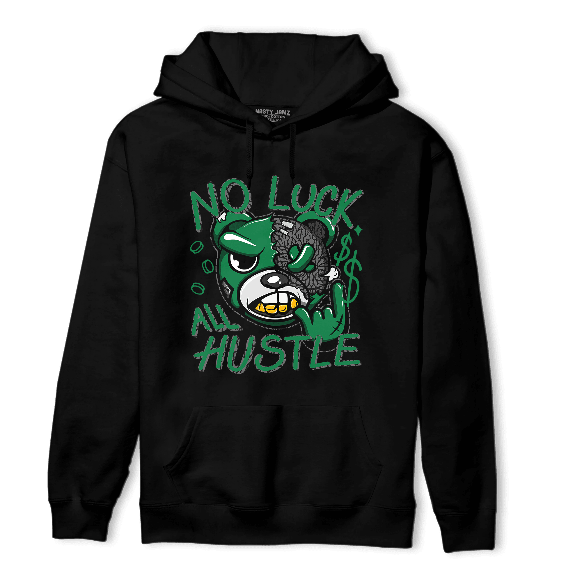 Lucky Green 3s Hoodie Match All Hustle - NastyJamz