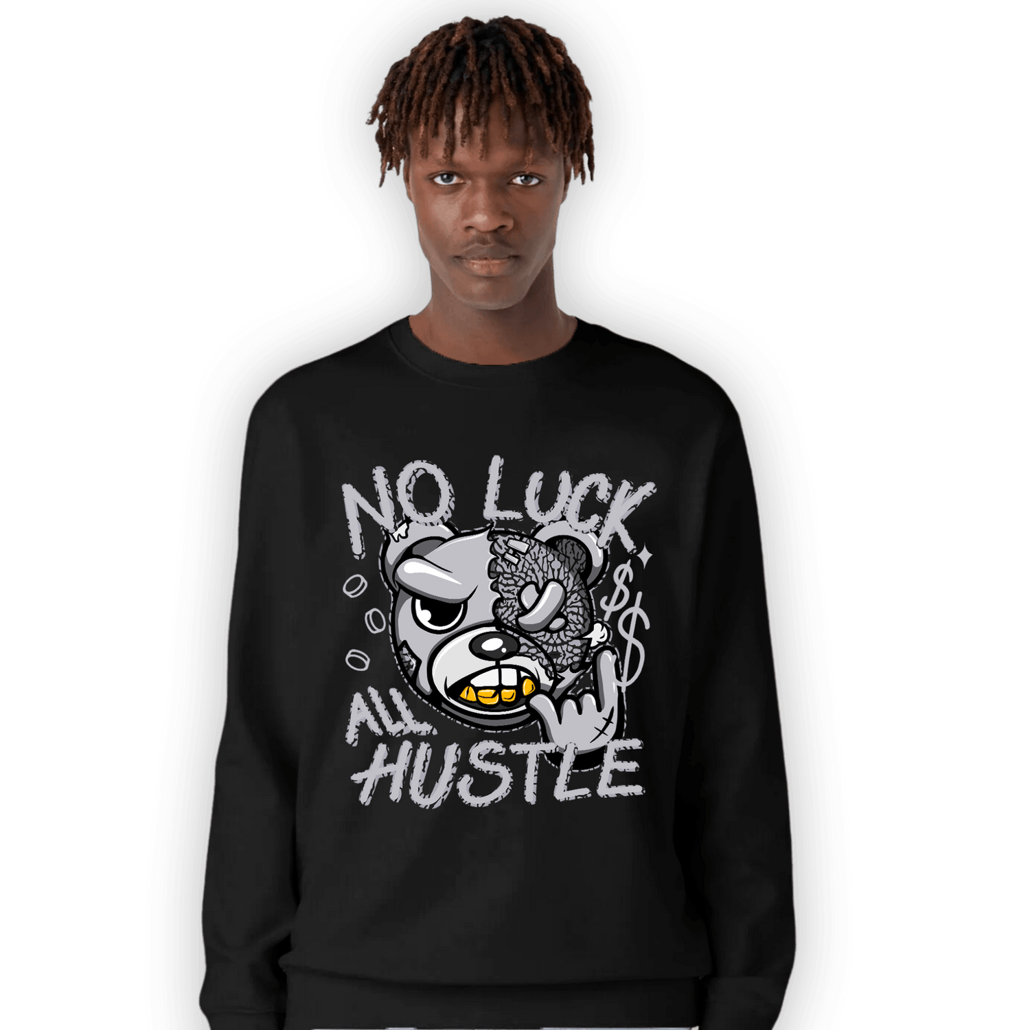 Off Noir 3s Sweatshirt Match All Hustle - NastyJamz