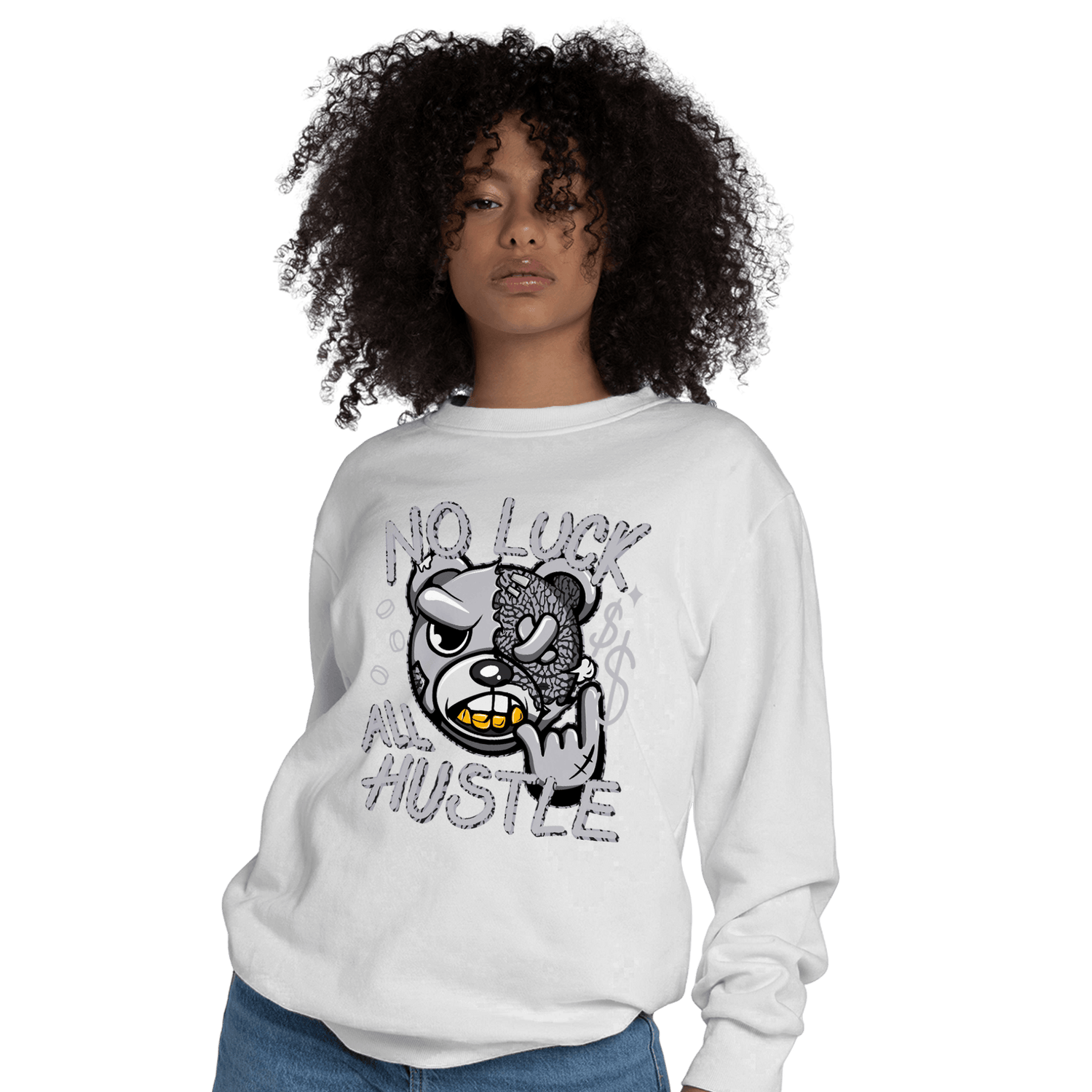 Off Noir 3s Sweatshirt Match All Hustle - NastyJamz