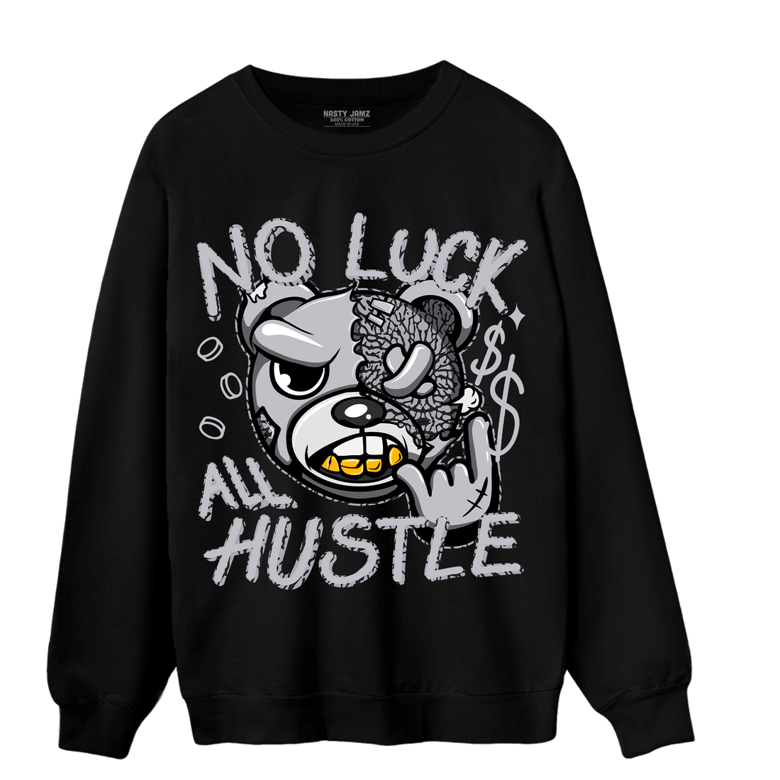Off Noir 3s Sweatshirt Match All Hustle - NastyJamz