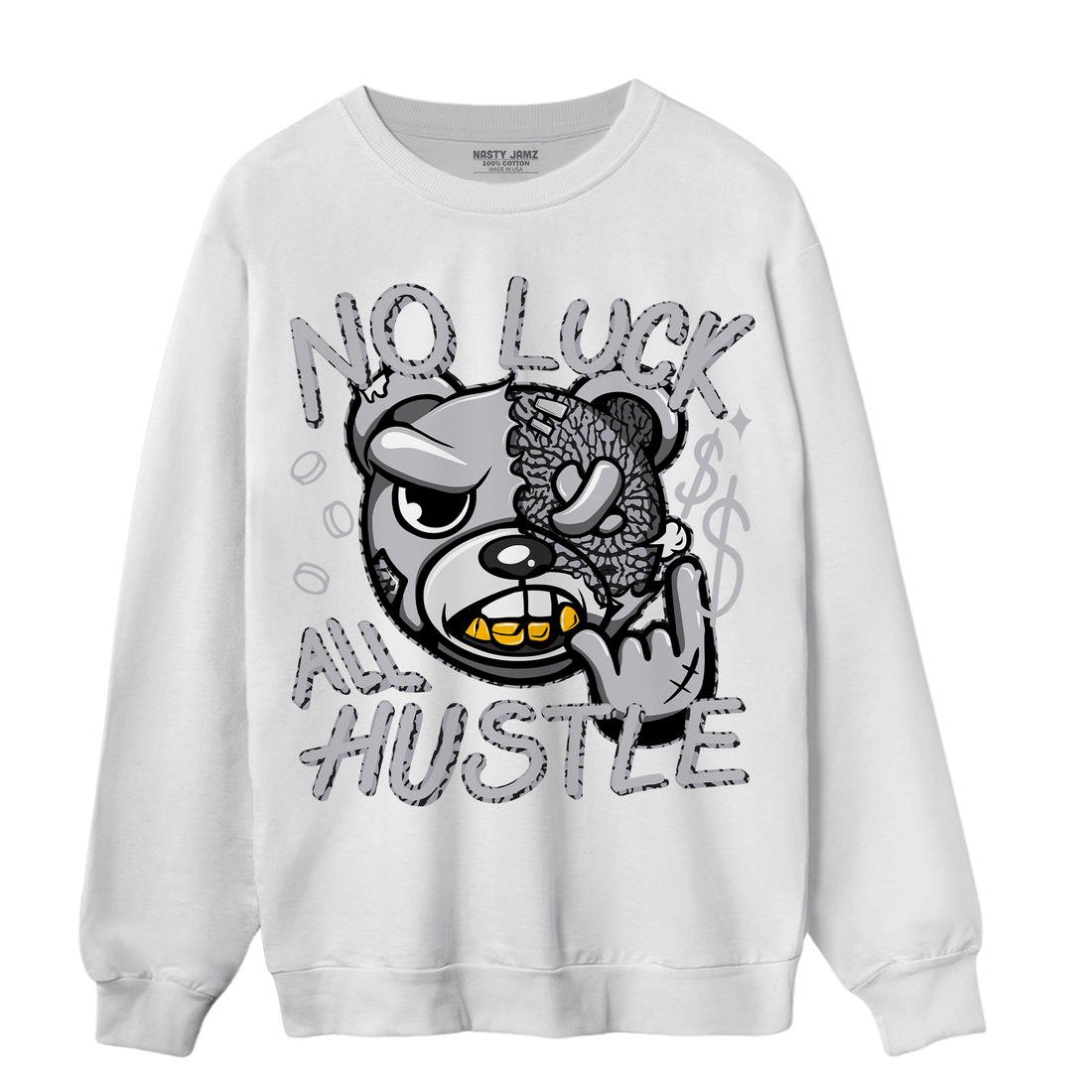 Off Noir 3s Sweatshirt Match All Hustle - NastyJamz