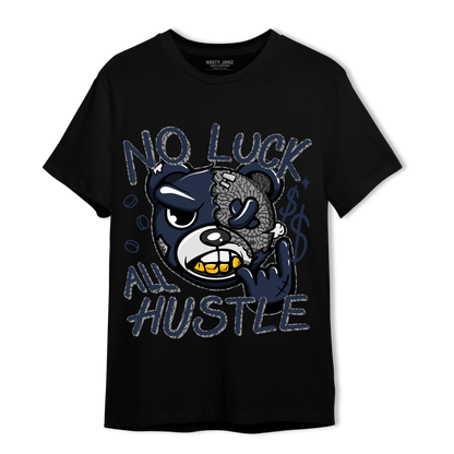 White Navy 3s T Shirt Match All Hustle - NastyJamz