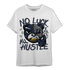 White Navy 3s T Shirt Match All Hustle - NastyJamz
